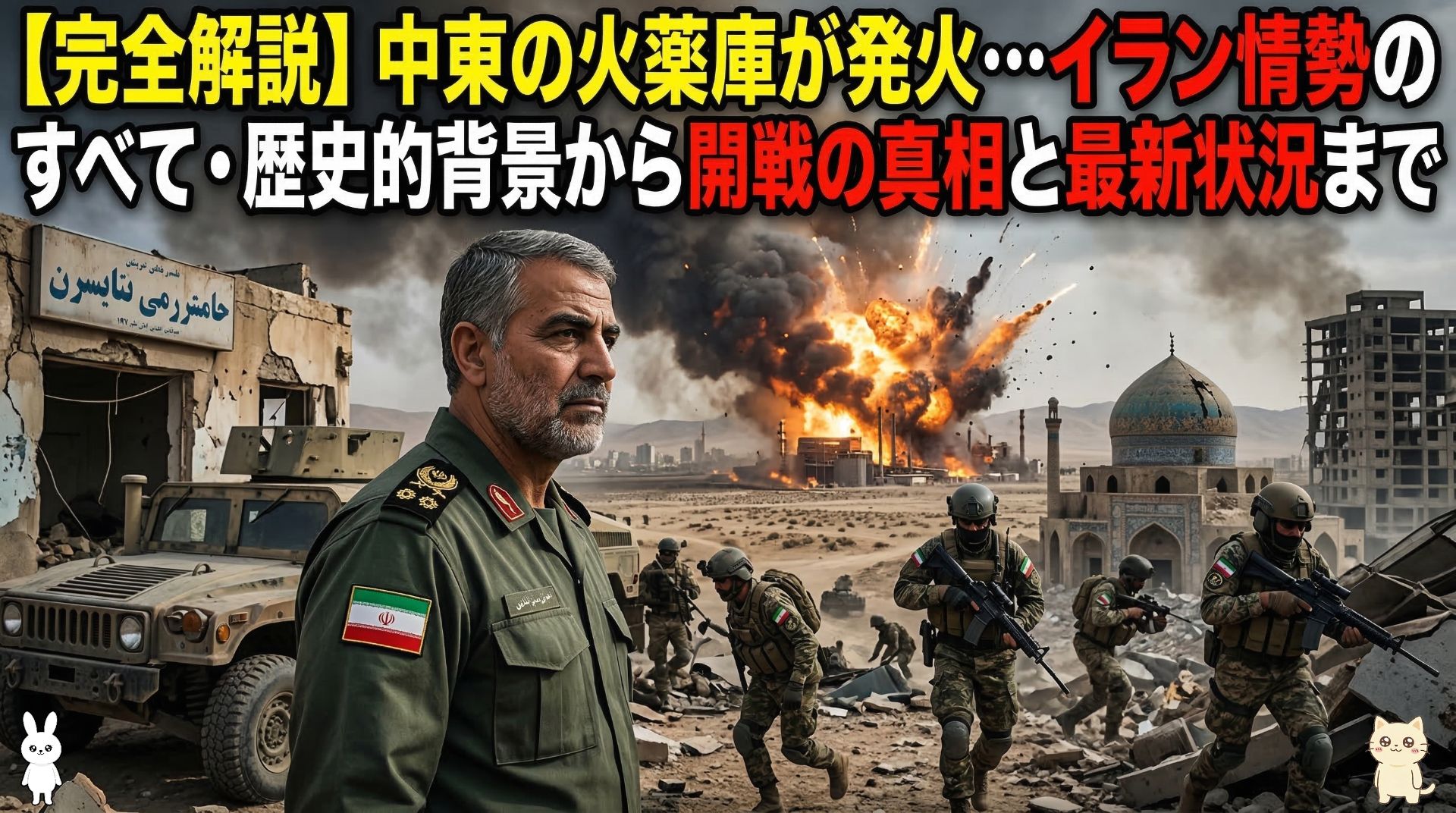 【完全解説】中東の火薬庫が発火…イラン情勢のすべて・歴史的背景から開戦の真相と最新状況まで